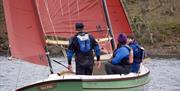 Visitors Sailing with Anyone Can in the Lake District, Cumbria