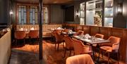 Table and Booth Seating at The Grill at Armathwaite Hall Hotel and Spa in Bassenthwaite, Lake District