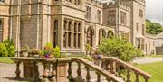 Exterior and Stairs at Armathwaite Hall Hotel and Spa in Bassenthwaite, Lake District