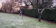 Telescope in the Garden at Armidale Cottages Bed & Breakfast in High Seaton, Cumbria