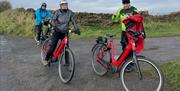 Visitors with Cycles Delivered by Arragon's Cycle Centre in Penrith, Cumbria