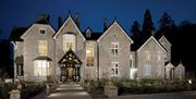 Main house at night