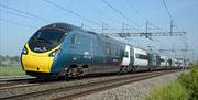 Avanti West Coast Pendolino train on the West Coast mainline in Cumbria