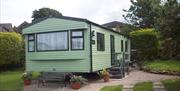 Exterior of Holiday Homes for Hire at Greaves Farm Caravan Park in the Lake District, Cumbria