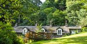 Exterior and outdoor seating at 3 Tarn Cottages in Grasmere, Lake District