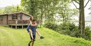 Couple at Bassenthwaite Lakeside Lodges in Bassenthwaite, Lake District