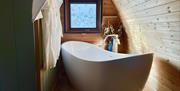 Bathing in the Glamping Pod at Mosedale End Farm