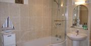 Bathroom at Dickinson Place Holiday Cottages in Allonby, Cumbria