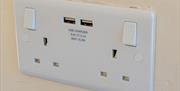 USB Outlets at Beech House in Glenridding, Lake District