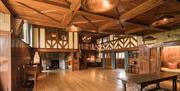 The Main Hall at Blackwell, the Arts & Crafts House, Bowness-on-Windermere, Lake District.