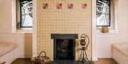 Mosaic fireplace at Blackwell, the Arts & Crafts House, Bowness-on-Windermere, Lake District © Robin Zahler