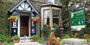 Front Garden and Entrance at Denehurst Guest House in Windermere, Lake District