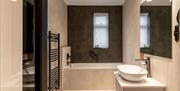 Ensuite Bathroom at Borrowdale Gates Hotel in Grange near Keswick, Lake District