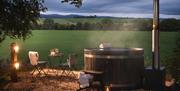 Hot Tub at a Boutique Retreats Cottage in the Lake District, Cumbria