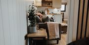 Living space and decor at Brackenslack Shepherds Huts in Maulds Meaburn, Cumbria
