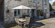 Outdoor Courtyard Seating at Brackenthwaite Farm in Carnforth