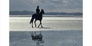 Horse Riding at Silverdale Beach near Brackenthwaite Farm in Carnforth