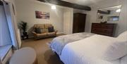 Double bedroom at The Old Farmhouse at Brackenthwaite Farm near Arnside