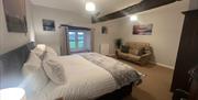 Double bedroom at The Old Farmhouse at Brackenthwaite Farm near Arnside