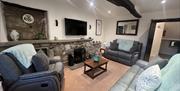 Living Room at The Old Farmhouse at Brackenthwaite Farm near Arnside