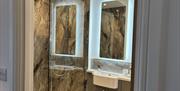 Ensuite Bathroom at Braithwaite House Rooms in Braithwaite, Lake District