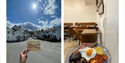 Historic Postcard and Cooked Breakfast at Braithwaite House Rooms in Braithwaite, Lake District