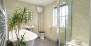 Bathroom with shower at Brantholme B&B in Ambleside, Lake District