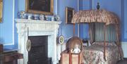 Bedroom at Hutton-in-the-Forest Historic House near Penrith, Cumbria