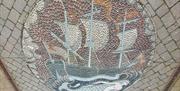 The King George Mosaic on the Traiders and Raiders tour by Cumbria Tourist Guides