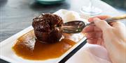 Food at The Greenhouse Restaurant at Castle Green Hotel in Kendal, Cumbria