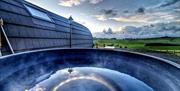 View from Hot Tub at Castle Guards Farm Retreat near Cockermouth, Lake District