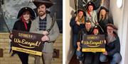 Visitors at an Experience at Cliffhanger Rooms in Backbarrow, Lake District