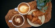 Coffee and croissants at The Wilding Hotel in Brough, Cumbria