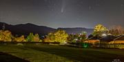 Comet Lemmon over Castlerigg Hall Caravan & Camping Park near Keswick, Lake District © David D Jackson