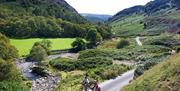 Cyclists Riding Through the Countryside on a Cycling Holiday in the Lake District, Cumbria from The Carter Company