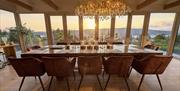 Dining Room with Scenic Views at Post Knott Lodge in Bowness-on-Windermere, Lake District