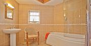 Bathroom at The Bridge Cottages in Coniston, Lake District