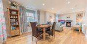 Dining Area and Lounge at Cragg Cottage in Torver, Lake District