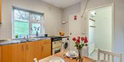 Kitchen and Dining Table at Hollace in Tover, Lake District