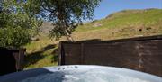 Hot Tub at The Coppermines Mountain Cottages in Coniston, Lake District