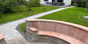 Firepit and garden at Cottesloe in Greystoke Gill, Cumbria