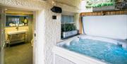 Hot Tub and Bathroom at The Cranleigh Boutique in Bowness-on-Windermere, Lake District