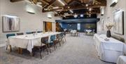 Function Room Set Up for a Conference at Crooklands Hotel in Milnthorpe, Cumbria