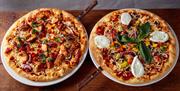 Sourdough Pizzas at The Restaurant at Crooklands Hotel in Milnthorpe, Cumbria