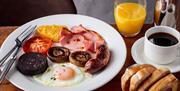 Breakfast at The Restaurant at Crooklands Hotel in Milnthorpe, Cumbria