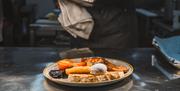 Food from Café Oswalds at Cranstons Cumbrian Food Hall in Penrith, Cumbria