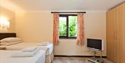 Bedroom in a Self Catered Unit at Burnside Park in Bowness-on-Windermere, Lake District