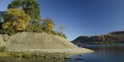 Walkers Enjoying a Lakeside Walk on a Walking Holiday from The Carter Company in the Lake District, Cumbria