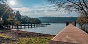 Lakeside views at Hill of Oaks Holiday Park in Windermere, Lake District