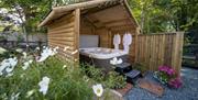 Hot Tub at Dandelion Cottage in Dalston, Cumbria